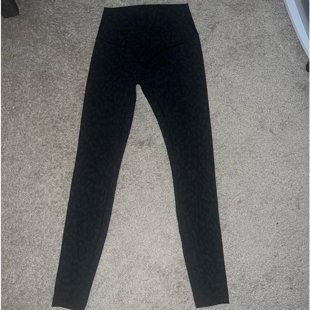 lululemon leopard print align leggings. Like new condition!